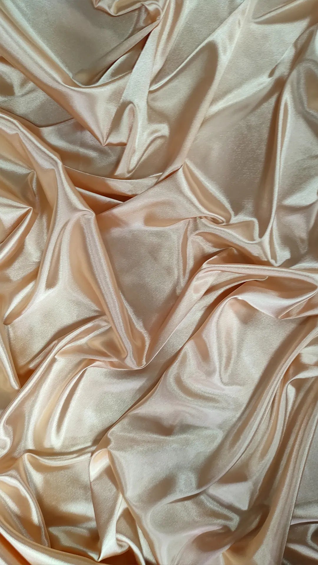 Satin elastic la metru bej deschis