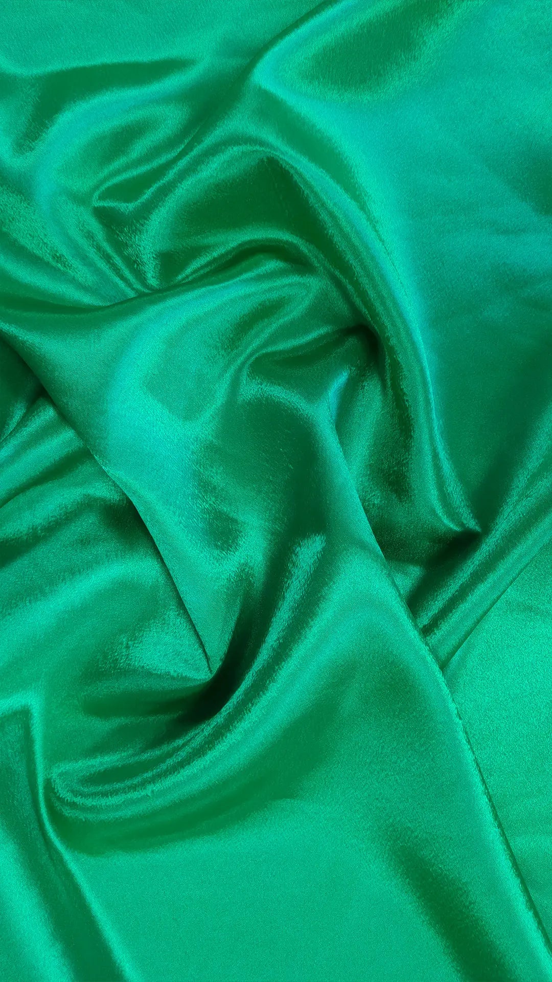 Crep satin verde material textil