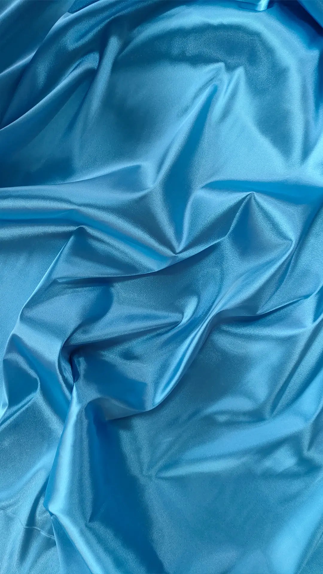 Satin elastic la metru bleu ciel