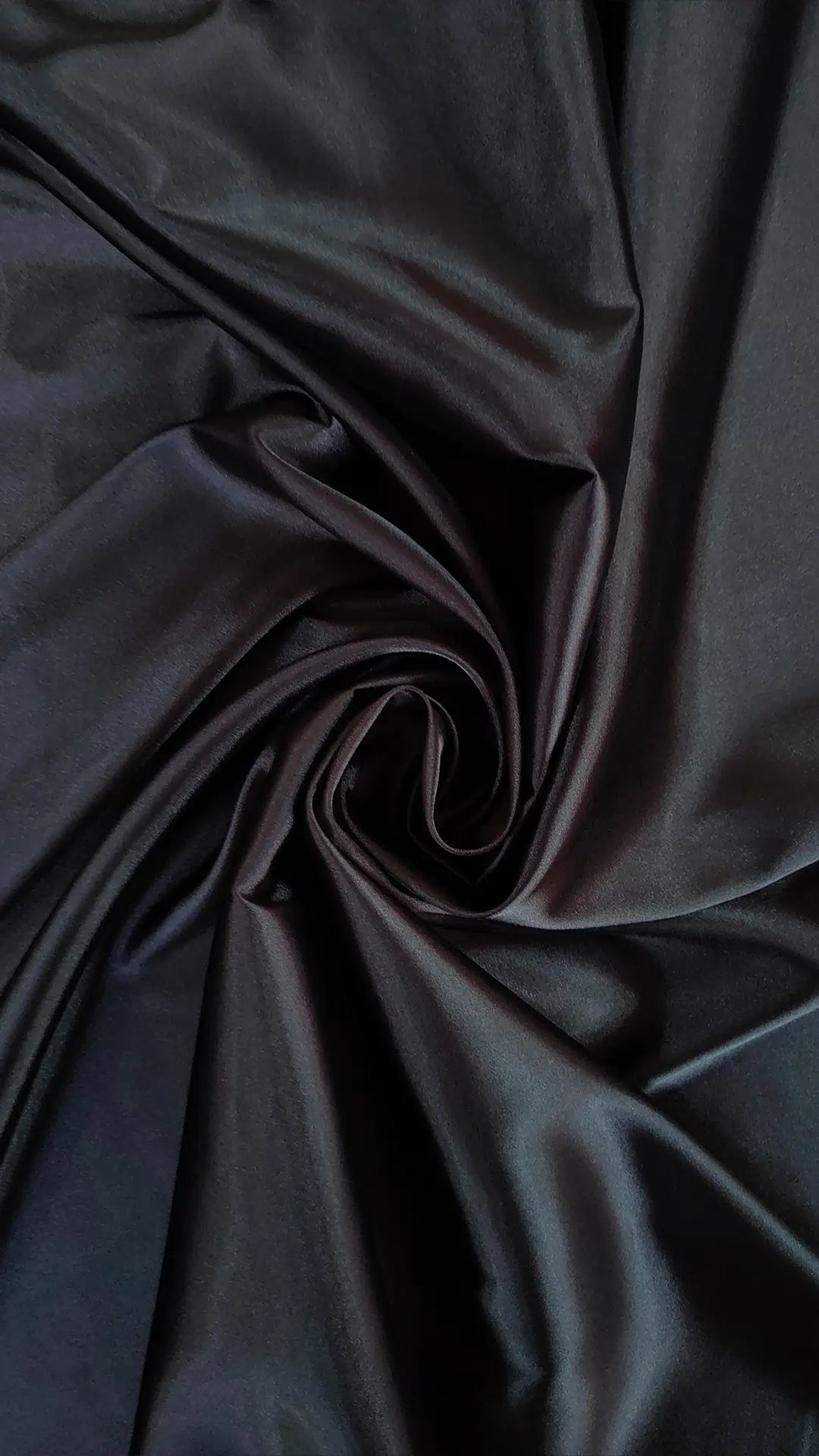 Satin elastic negru