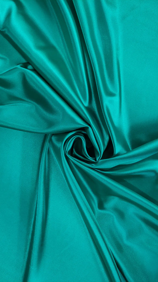 Satin elastic verde turquoise